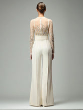 Combinaison en maille épissée à paillettes et diamants